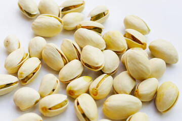 Roasted salted pistachios, delicious snack