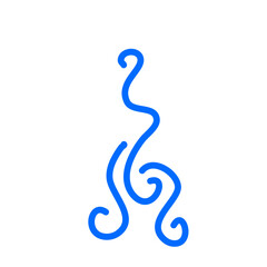 Fototapeta premium line art minimalist waterfall 