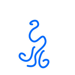 line art minimalist waterfall
