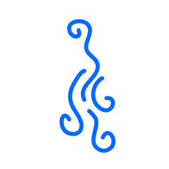 Obraz premium line art minimalist waterfall 