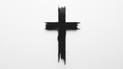 a fine line,It features a cross shape with a minimalist black-and-white typography design. 