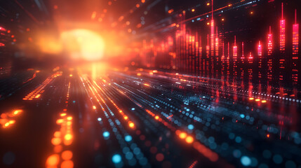 Fototapeta premium abstract lights background