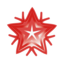 Obraz premium red gradient flower abstract vector isolated