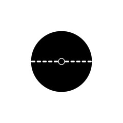 Diameter glyph icon