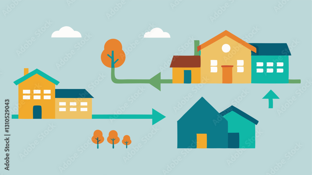 Poster neighborhood map a beforeandafter map showing areas of decline versus areas of development highlight