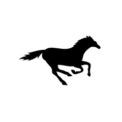 Horse collection vector silhouette
