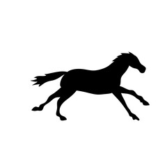 Horse collection vector silhouette
