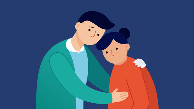 Support Systems A young job seeker being comforted by a family member or friend emphasizing the importance of emotional support during challenging unemployment times.