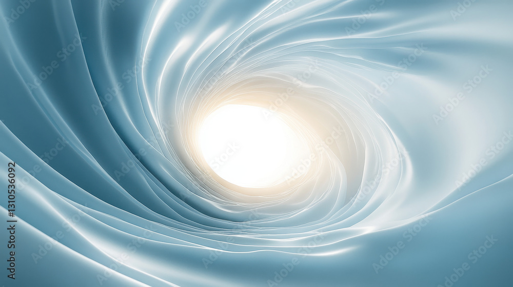 Aufkleber 3d render of an abstract background with a white and blue gradient