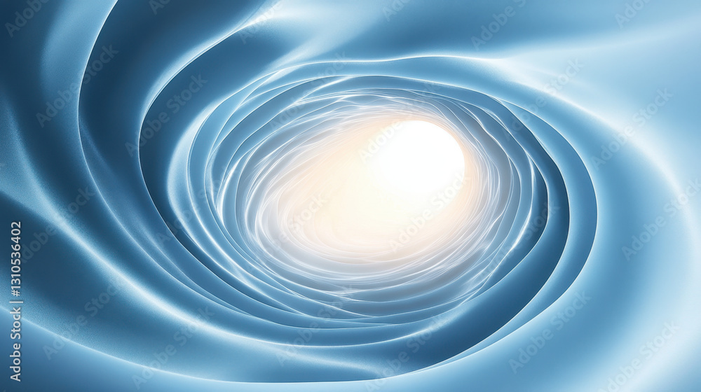 Aufkleber 3d render of an abstract background with a white and blue gradient