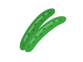 キュウリのアイコンのイラスト