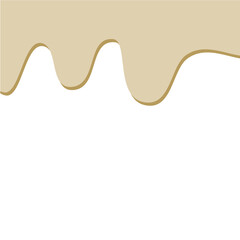 Beige liquid substance