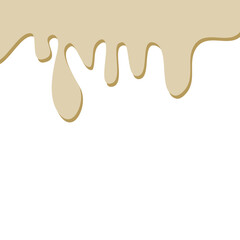 Beige liquid substance