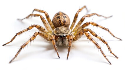 Spider on White Background