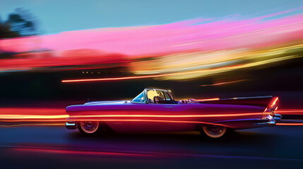 Fototapeta premium Moving car, speed.