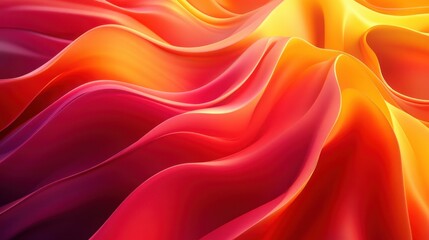Obraz premium Vibrant Flowing Waves of Colorful Fabric Creating a Stunning Visual Display of Motion and Texture