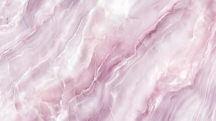 Elegant pink marble texture with natural veins and soft, flowing patterns. The polished stone surface showcases luxurious details, perfect for backgrounds, interior design, and artistic projects.