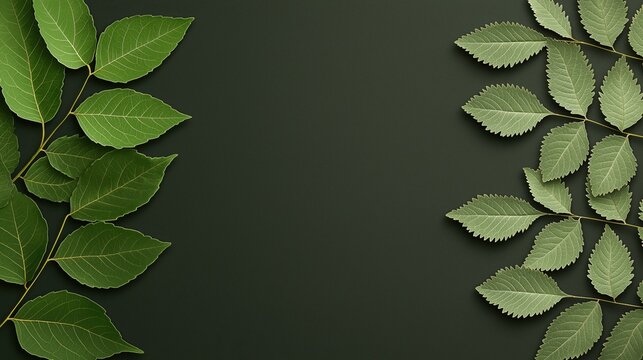 Green foliage pattern designed for seamless replication in various spaces