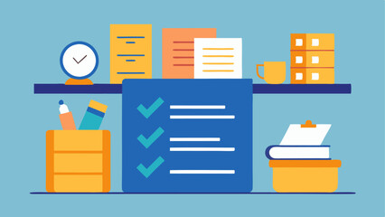 Stack of Sticky Notes A desk cluttered with sticky notes containing checklists and reminders indicating overwhelming pressure to complete tasks with utmost flawlessness.