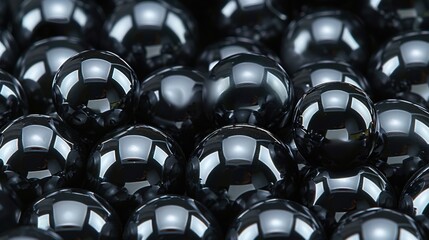 Black Beads: Elegant, dark beads with a shiny finish, commonly incorporated into jewelry, offering a sleek, modern look to necklaces, bracelets, and earrings.

