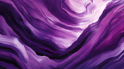 Obraz premium Energetic brush strokes in captivating purple hues creating an echo. Echoing - Canyons. Illustration