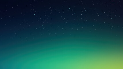 Obraz premium Minimalist gradient background, dark green to light blue, night sky