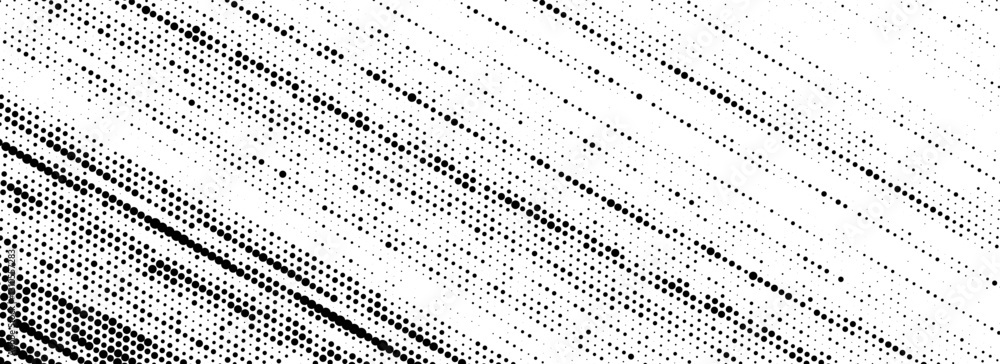 Poster grunge halftone diagonal scratch background. fading grit noise texture. dotted pop art sandy wallpap