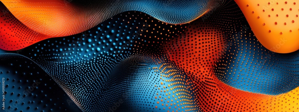 Aufkleber stunning abstract waves of colorful patterns and textures creating a dynamic visual experience