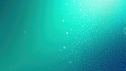 Abstract teal & blue gradient, halftone dot pattern, smooth, dots
