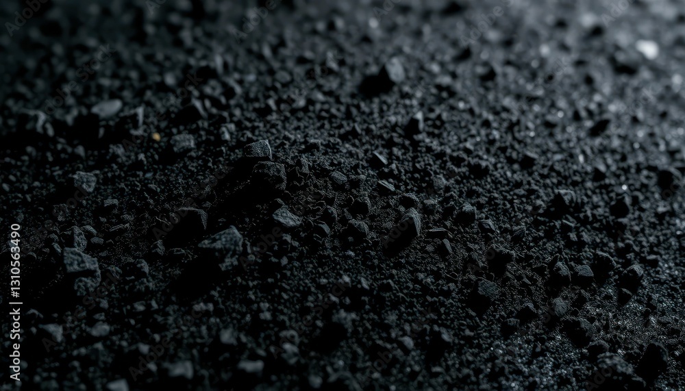 Poster dark textured background with small rocks and dusty surface
