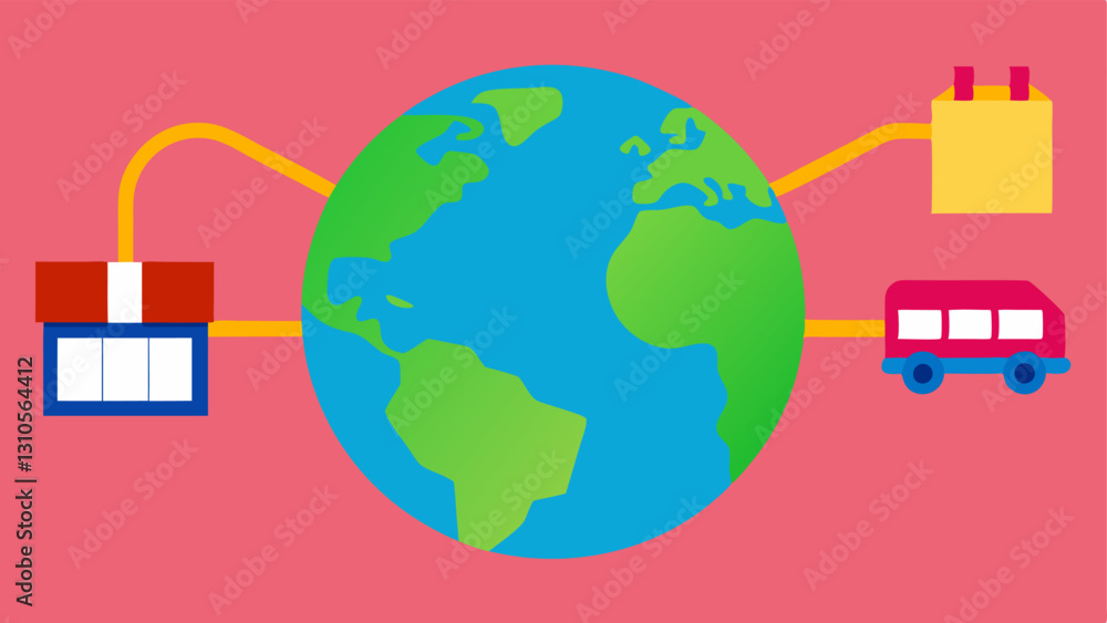Poster supply chain differences a visual ation with two supply chains where the small business has a short 