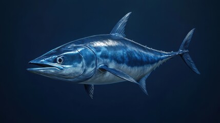 Fototapeta premium Majestic Wahoo: A Deep Ocean Jewel