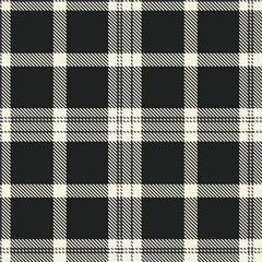 Pastel Very Light Pink Seamless Tartan with Muted Charcoal Grey accents Textile Design