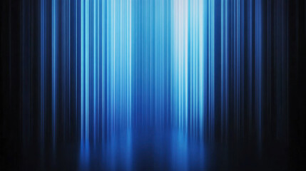 Blue vertical lines on a black background, with a gradient and blurred effect