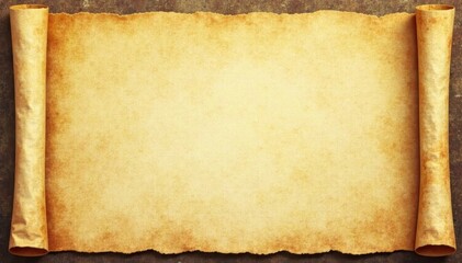 Aged, yellowed parchment; creases, folds, texture , yellowed, wallpaper, scroll