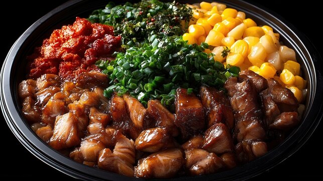 An elegant plate of food featuring a variety of ingredients crafted for presentation and a pleasurable dining experience