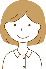 白衣を着ている女性
