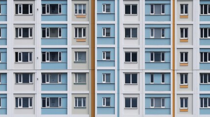 The facade of an apartment building