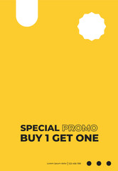 Design template buy one get one unique 