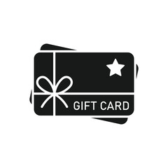 gift card line icon black
