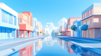 modern city at night
