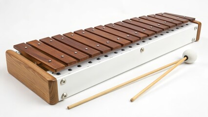 Xylophone, Musical Instrument, Wood, White Background