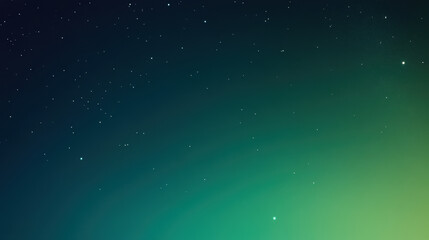 Obraz premium Minimalist gradient background, dark green to light blue, night sky