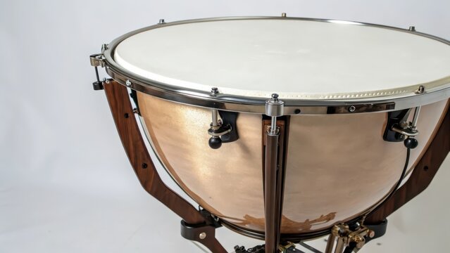 Tympani Drum on White Background