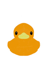 orange duck for baby bath