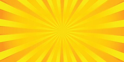 yellow sunburst background vector design