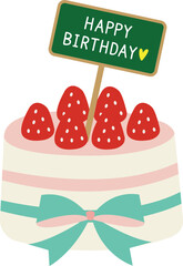 생일 케이크 일러스트