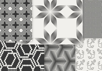 Patterns Simple Geometric Dark on Light Background