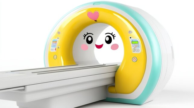 Cute and Friendly MRI Machine Design for Children's Healthcare Setting