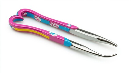 Colorful Heart-Shaped Precision Tweezers for Beauty and Craft Use
